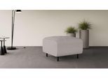 Polsterhocker OTTO HOME "ARROS klein mit Wellenunterfederung, Maße B/T/H: 70/70/46 cm", grau (hellgrau), B:70cm H:46cm T:70cm, 100% Polyester, Hocker, Polsterhocker, passend zur Serie, in hochwertiger Verarbeitung