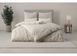 Bettwäsche OTTO HOME "Mariby", beige, B/L: 135cm x 200cm, 1 Stk., 1 Stk., Renforcé, B/L: 80cm x 80cm, 2, Renforcé, Obermaterial: 100% Baumwolle, Bettwäsche, Bettwäsche, mit feinem Blümchen Design, skandinavisch, romantische Bettwäsche, Topseller