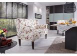 3-Sitzer HOME AFFAIRE "Moro Küchensofa, Ferderkern, bequem, Breite 174cm", bunt (geblümt), B:174cm H:99cm T:73cm, Luxus-Microfaser LAGUNA (100% Polyester);Druckstoff Blume (50% Polyester, 50% Baumwolle);Microfaser in Antiklederoptik (100% Polyester), Sofas, 3-Sitzer