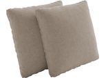 Sofakissen SIT & MORE "Concept", beige (taupe), B:45cm H:45cm, Polyester, Polsterauflagen, Sofakissen, Set- 2 Stück