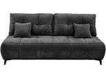 Schlafsofa ED EXCITING DESIGN "Elisa Liftbeschlag, Federkern, Bettfunktion und Bettkasten, B. 215cm", schwarz, 100% Polyester, Sofas, Schlafsofa