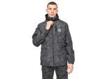 Crosshatch Heren Janscore jas met all-over print (Grijs)