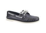 Sperry Authentiek 2 Oog Leer Heren Marineblauwe Bootsschoenen