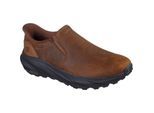 Skechers Conner Rayne Heren Instappers Van Donkerbruin Leer