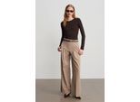 Vrouwen Wijde Crepe Broek met Ceintuur