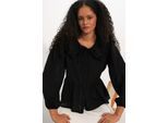 Dames Blouse van Viscose-mix met Baby Kraag