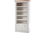Regal OTTO HOME "Westminster", weiß (pinie weiß, wotan eiche), B:97cm H:202cm T:42cm, Holzwerkstoff, Regale, Regal, im romantischen Landhausstil