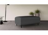 Polsterhocker OTTO HOME "ARROS groß mit Wellenunterfederung, Maße B/T/H: 120/70/46 cm", grau (anthrazit), B:120cm H:46cm T:70cm, 100% Polyester, Hocker, Polsterhocker, passend zur Serie, in hochwertiger Verarbeitung