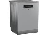 BEKO Standgeschirrspüler "BDFN36550XP", Energieeffizienz: B, grau (edelstahl), B:59,8cm H:85cm T:60cm, Geschirrspüler, Doppelt gut organisiert – inklusive Besteckschublade und Besteckkorb, Standgeschirrspüler