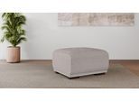 Polsterhocker OTTO HOME "BORNHOLM, kleiner Hocker passend zur Serie, Maße B/T/H: 61/72/46 cm", grau (hellgrau), B:61cm H:46cm T:72cm, 100% Polyester, Hocker, Polsterhocker, mit Wellenfederung, in hochwertiger Verarbeitung