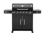 Gasgrill HANSEATIC "Gasgrill 6+2 Memphis Black Plus", schwarz, B:148cm H:114cm T:59cm, Grills, Gasgrill, inkl. 3 Jahre Herstellergarantie