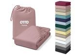 Spannbettlaken OTTO HOME "Cremona, BASIC und PREMIUM Qualität, mit Elasthan, Baumwolle", altrosa, B:160cm L:200cm, Jersey (180 g/m²), Obermaterial: 96% Baumwolle, 4% Elasthan, Bettlaken, Spannbettlaken, bis 20 cm Höhe, Bettlaken ab Gr. 90x200 cm, Strapazierfähig, Topseller