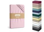 Spannbettlaken OTTO HOME "Cremona, BASIC und PREMIUM Qualität, mit Elasthan, Baumwolle", rosa, B:140cm L:200cm, Jersey (145 g/m²), Obermaterial: 96% Baumwolle, 4% Elasthan, Bettlaken, Spannbettlaken, bis 20 cm Höhe, Bettlaken ab Gr. 90x200 cm, Strapazierfähig, Topseller
