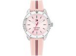 Quarzuhr TOMMY HILFIGER "GIRLS", rosa, Armbanduhren, Kinder, Quarzuhr, Armbanduhr, Silikonband, Kinderuhr, Mädchen, ideal auch als Geschenk