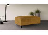 Polsterhocker OTTO HOME "ARROS groß mit Wellenunterfederung, Maße B/T/H: 120/70/46 cm", gelb, B:120cm H:46cm T:70cm, 100% Polyester, Hocker, Polsterhocker, passend zur Serie, in hochwertiger Verarbeitung