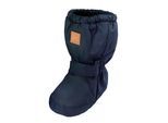 Winterstiefel MAXIMO, Damen, Gr. 17/18, blau (dunkelmarine), Obermaterial: 100% Polyester, unifarben, Schuhe Winterstiefel, wärmend, wasserabweisend, rutschfeste Sohle, Klettverschluss, PU-Sohle