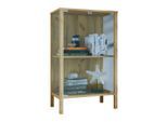 Livetastic , Klar, Honigeiche , Glas, Holzwerkstoff , 1 Fächer , 60x80x35 cm , stehend ,