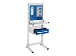 Kappes ErgoPlus Steharbeitsplatz Mod 3 RAL 7035 /5010 H1770 mm x B670 mm, 7301.03.0116)