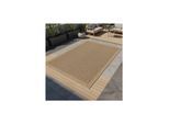 Teppich Outdoor KASBERG in Schwarz, im Vintage-Stil, aus Polypropylen, 140 x 200 cm