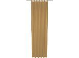Vorhang ADAM "Uni Collection", gelb (curry), B:142cm H:405cm, Baumwolle (Bio-Baumwolle), Gardinen, Blickdichter aus 100% Bio-Baumwolle