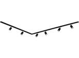 BRILONER LEUCHTEN Schienensystem-Sets "RAIL", schwarz (matt, schwarz), Ø 5,5cm H: 14,5cm, 4 Stk., Leuchten, Schienensystem Rail 3 m Schwarz max. 9W Decke Wohnzimmer Büro Küche