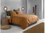 Bettwäsche ZO HOME "Zohome Baumwolle Mako-Satin Bettwäsche Satinado", braun (cognac braun), B/L: 155cm x 220cm, 1 Stk., 1 Stk., Mako-Satin, B/L: 80cm x 80cm, 1 Stk., Mako-Satin, Obermaterial: 100% Baumwolle, Bettwäsche, Bettwäsche, Bettwäsche aus 100% Baumwolle, hochwertige Mako-Satin, ab 135x200 cm.