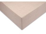 Spannbettlaken ZO HOME "Lino", beige (sandy, beige), B:90cm L:200cm, Renforcé, Obermaterial: 100% Baumwolle, Bettlaken, Spannbettlaken, Laken aus 100% Baumwolle, Leinen Optik, Print, Betttuch ab 90x200