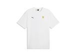 T-Shirt PUMA "Ferrari Graphic T-Shirt Herren", Herren, Gr. S, weiß, Obermaterial: 100% Baumwolle. Rippe: 70% Baumwolle, 30% Polyester, regular fit, Rundhals, Shirts T-Shirt