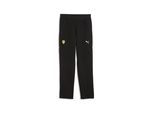 Sporthose PUMA "Ferrari Trainingshose Jugendliche", Kinder, Gr. 176, Normalgrößen, schwarz, Obermaterial: 68% Baumwolle, 32% Polyester. Einsatz: 28% Polyester, 72% Baumwolle. Seitentasche – Oben: 100% Baumwolle. Seitentasche – Unten: 28% Polyester, 72% Baumwolle, regular fit, Hosen Sporthose