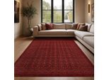 Muratap Artline herat oosters vloerkleed vintage handgeknoopte wol look- 400x500 cm