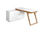 Livetastic , Weiß, Eichefarben , Holz, Holzwerkstoff , Eiche , massiv , 3 Schublade(n) Schubladen , rechteckig , 120x75x150 cm , Bsci ,