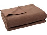 Wohndecke ZOEPPRITZ1828 "Soft-Fleece", smoke, B:110cm L:160cm, Polyester, Viskose, Wohndecken, Wohndecke, Fleecedecke mit unverwechselbarem Cashmere Handfeel