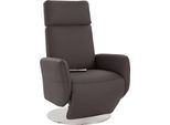 Relaxsessel SIT & MORE "Kobra", braun (mocca), B:71cm H:112cm T:82cm, Luxus-Kunstleder;NaturLEDER (echtes Rindsleder);Luxus-Microfaser (100% Polyester), Sessel, Relaxsessel, in Größe L, wahlweise mit Motor und Aufstehhilfe