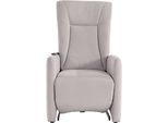 TV-Sessel SIT & MORE "Melissa", silber, B:71cm, 98% Polyester 2% Polyamid, Sessel, TV-Sessel, wahlweise elektrisch oder manuell verstellbar, optional Aufstehhilfe