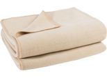 Wohndecke ZOEPPRITZ1828 "Soft-Fleece", cream, B:180cm L:220cm, Polyester, Viskose, Wohndecken, Wohndecke, Fleecedecke mit unverwechselbarem Cashmere Handfeel