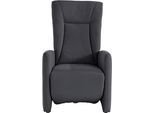 TV-Sessel SIT & MORE "Melissa", grau (dunkelgrau), B:71cm H:113cm T:85cm, 98% Polyester 2% Polyamid, Sessel, TV-Sessel, wahlweise elektrisch oder manuell verstellbar, optional Aufstehhilfe