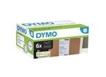 DYMO® LabelWriter™-Etiketten S0904980/90498, rechteckig, 104 x 159 mm, permanenthaftend, 6 Rollen mit jeweils 220 Etiketten, FSC®-Papier, weiß