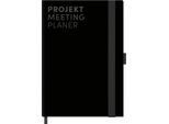 Korsch Projekt- und Meetingplaner, DIN A5, 200 Seiten, FSC-Papier, Leinenstruktur, Farbschnittkante, Gummiband & Stiftehalter, schwarz