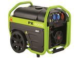 Pramac mobiler Stromerzeuger PX 8000 TXB, Benzinbetrieb, Tankinhalt 3,5 l, 1,3/4,3 kW, 230/400 V, 69 dB, Hand-/Elektrostart, 1 Steckdose