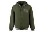 Minoti Heren Afneembare Capuchon Baseball Bomberjack (Khaki)