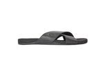 Timberland Leren slippers met gekruiste bandjes voor heren – Seaton Bay (Jet Zwart)