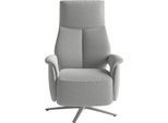 TV-Sessel SIT & MORE "TV Lazy", grau (silber), B:75cm H:113cm T:85cm, 100% Polyester, Sessel, TV-Sessel, mit Herz-Waage-Positon und 3 Motoren