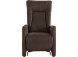 TV-Sessel SIT & MORE "Melissa", braun (dunkelbraun), B:71cm, 100% Polyester, Sessel, TV-Sessel, wahlweise elektrisch oder manuell verstellbar, optional Aufstehhilfe
