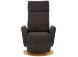 TV-Sessel SIT & MORE "Kobra", grau (fango), B:71cm H:110cm T:82cm, Webstoff (100% Polyester);Luxus-Microfaser Euphoria (100% Polyester);Luxus-Microfaser Vintage (100% Polyester), Sessel, TV-Sessel, wahlweise mit 2 Motoren, 2 Motoren und Akku oder mit 2 Motoren