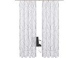 Gardine OTTO HOME "Bene" Gr. 2, grau, B:140cm H:175cm, Polyester, Polyester, Gardinen, Gardine, Transparent, gemustert, glatt, verschiedene Größen