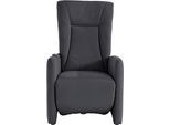 TV-Sessel SIT & MORE "Melissa", grau (dunkelgrau), B:71cm, 98% Polyester 2% Polyamid, Sessel, TV-Sessel, wahlweise elektrisch oder manuell verstellbar, optional Aufstehhilfe