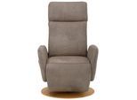 TV-Sessel SIT & MORE "Kobra", braun (savannah), B:71cm H:110cm T:82cm, Webstoff (100% Polyester);Luxus-Microfaser Euphoria (100% Polyester);Luxus-Microfaser Vintage (100% Polyester), Sessel, TV-Sessel, wahlweise mit 2 Motoren, 2 Motoren und Akku oder mit 2 Motoren