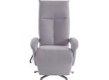 TV-Sessel SIT & MORE "Tycoon mit Kopfteilverstellung und 360 Drehfunktion", grau (anthrazit), B:74cm H:112cm T:82cm, 100% Polyester, Sessel, TV-Sessel, wahlweise manuell oder elektrischer Funktion, auch mit Akku (kabellos)