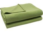 Wohndecke ZOEPPRITZ1828 "Soft-Fleece", grün, B:110cm L:160cm, Polyester, Viskose, Wohndecken, Wohndecke, Fleecedecke mit unverwechselbarem Cashmere Handfeel