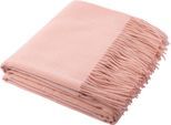 Wohndecke ZOEPPRITZ1828 "Since 1828 Cashmere", rosa (salmon), B:130cm L:180cm, Kaschmir, Wohndecken, Wohndecke, Klassisch unifarbenes Plaid aus besonders feinem Cashmere